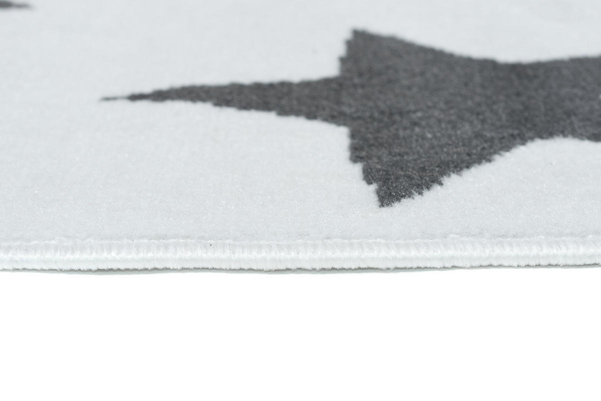 TEPPICH LUXURY Weiß Geometrisch Sterne 200/300 cm - Weiß, Textil (200/300cm) - Tapiso