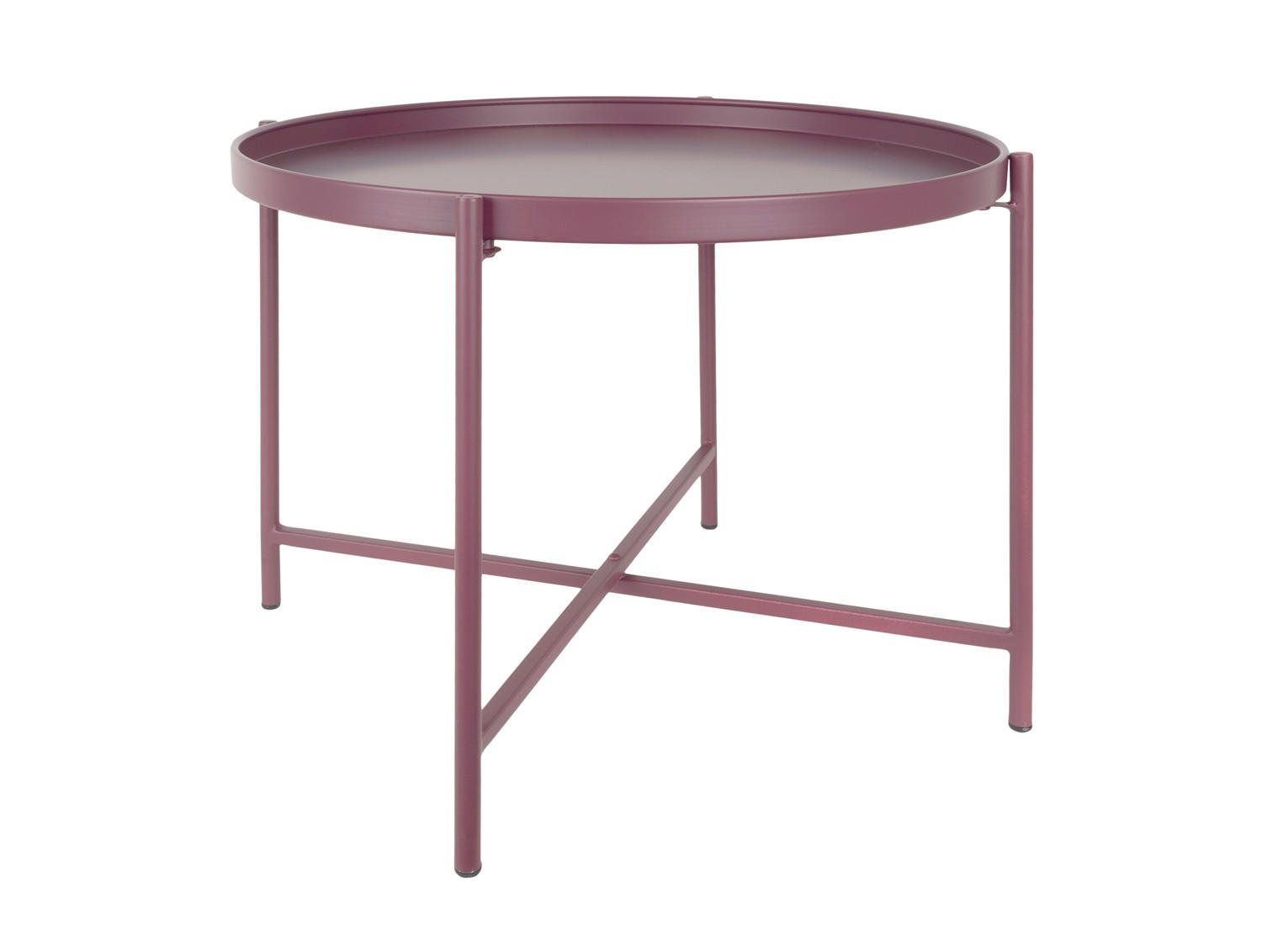 BEISTELLTISCH Meseta Lila 50/50/38.5 cm - Lila, Metall (50/50/38.5cm) - Leitmotiv