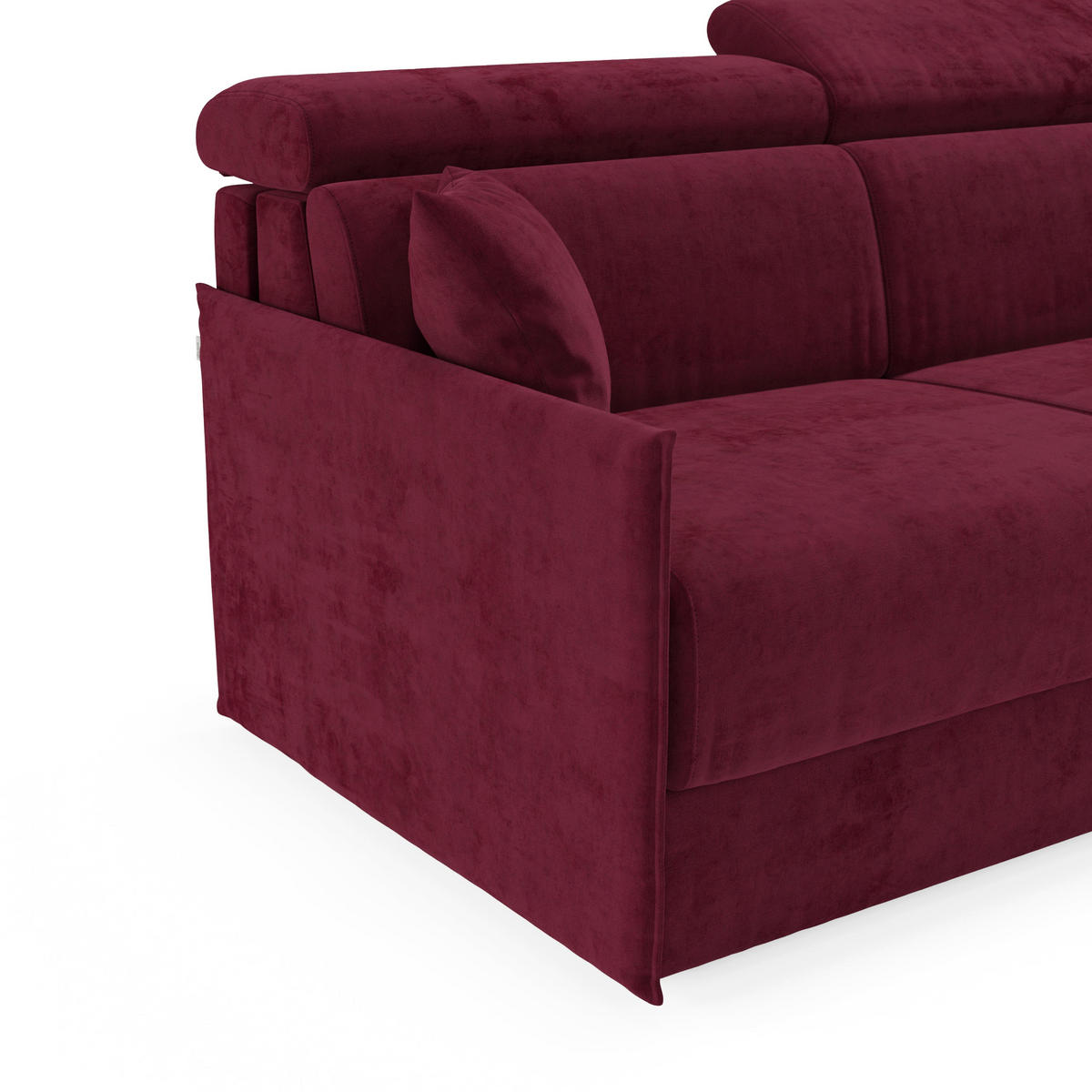 ECKSOFA Miryam - Bordeaux, Metall (232/98cm) - Divani.store
