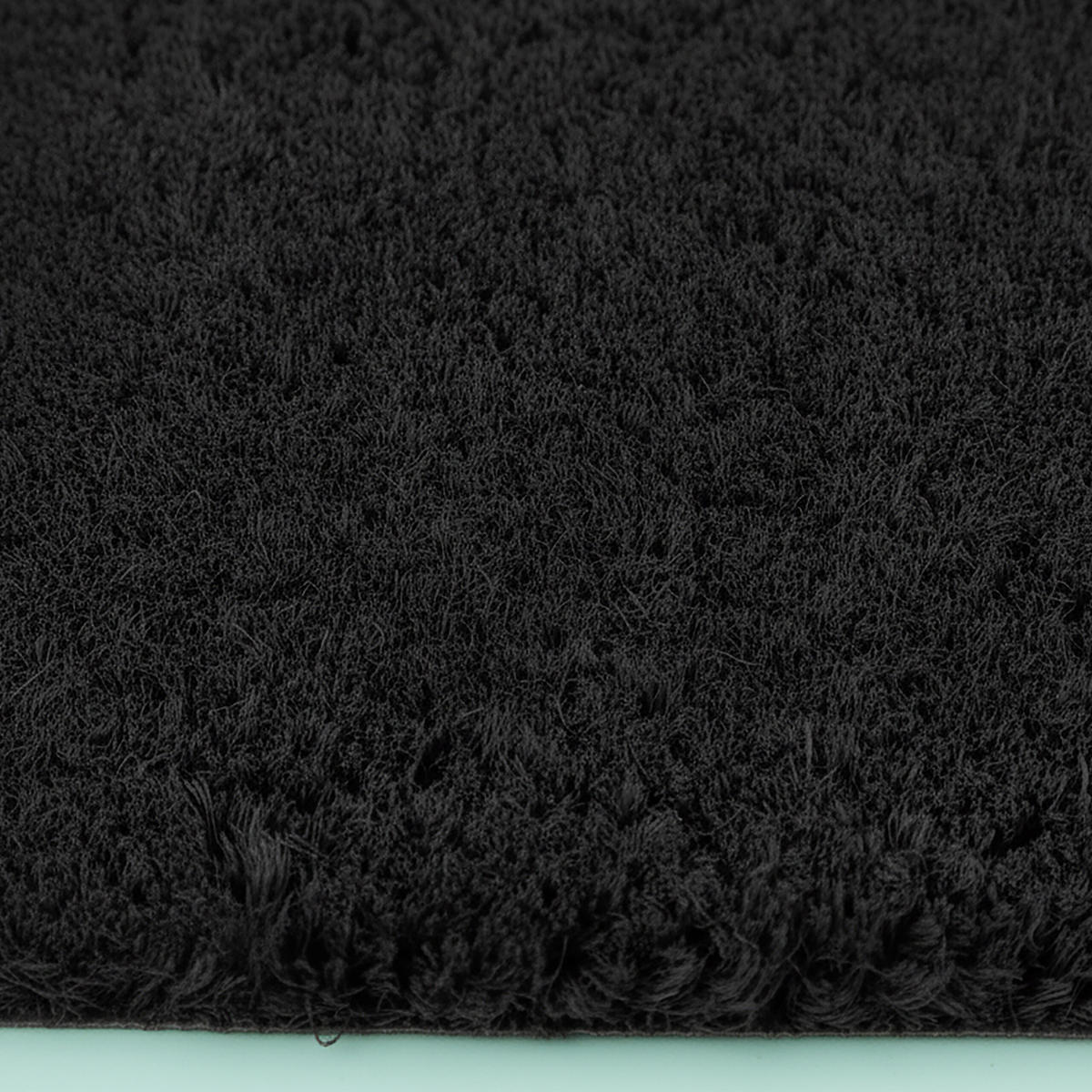 FUSSMATTE - Schwarz, Kunststoff/Textil (60/40cm) - Relaxdays