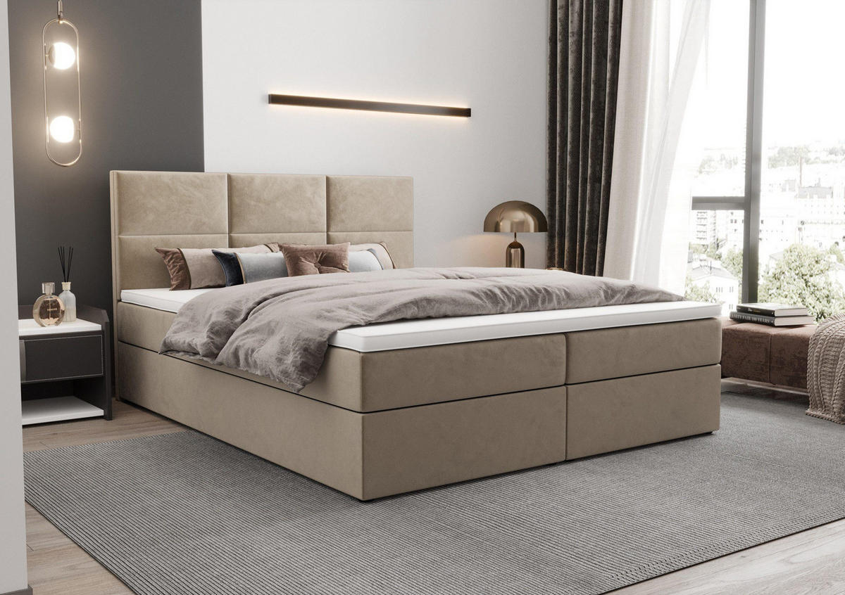 BOXBETT Mallorca Hellbeige 140x200 cm - Creme, Textil (140/200cm) - B&B Home