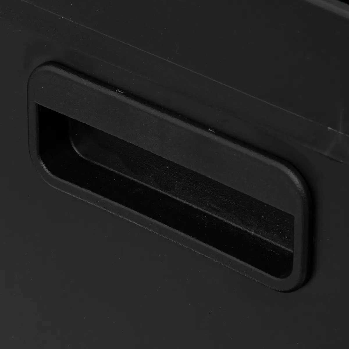 MÜLLEIMER zwei Fächer Ariane 30 l 48,8/39,5/67 cm - Schwarz, Metall (39.5/67/48.8cm) - 5five Simply Smart