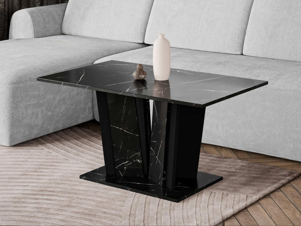 COUCHTISCH Doha II - Schwarz, Holzwerkstoff (60/100/55cm) - MIRJAN24
