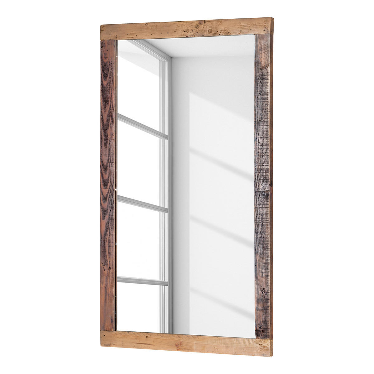 SPIEGEL rechteckig - Pinie massiv - Braun, Glas (120/70/3cm) - home24