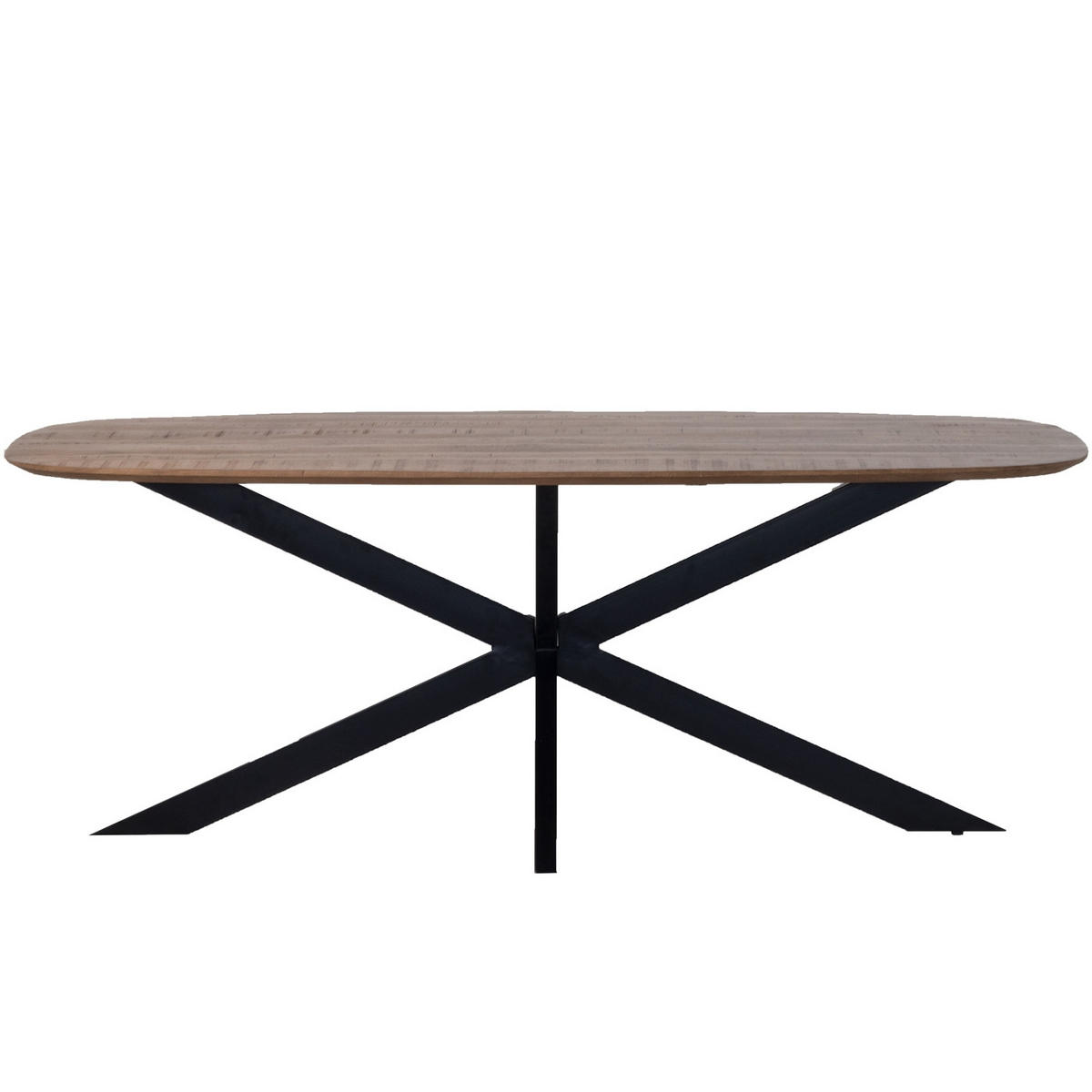 ESSTISCH oval aus Mangoholz 240cm, braun - Braun, Holz (240/100/76cm) - Giga Meubel