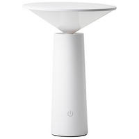 LED-TISCHLEUCHTE Weiß Levira - Weiß, Metall (14/14/19cm) - Beliani