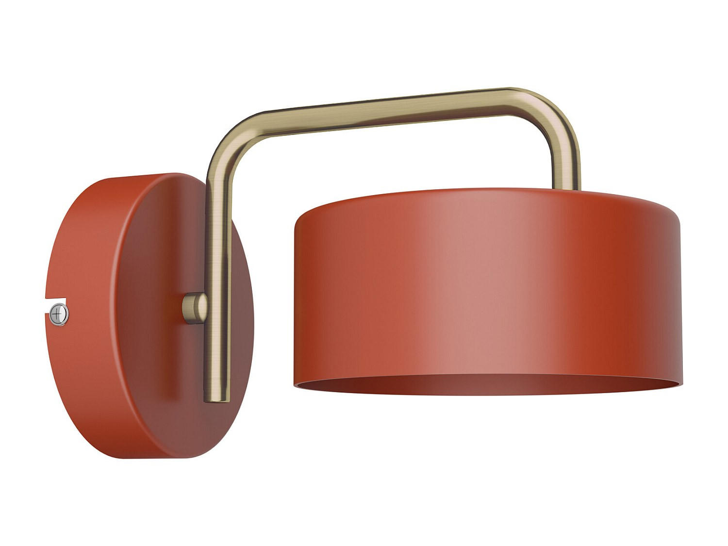 WANDLAMPE - 25 cm x 16 cm - metall - terracotta Otilie - Terracotta, Metall (25/14.4/16cm) - Vente-Unique
