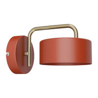 WANDLAMPE - 25 cm x 16 cm - metall - terracotta Otilie - Terracotta, Metall (25/14.4/16cm) - Vente-Unique