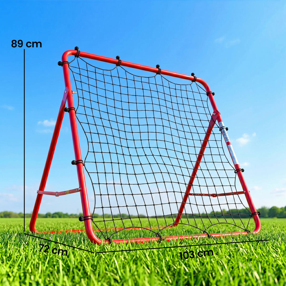 REBOUNDER DE-18606 5-fach verstellbarer Winkel Rot - Rot, Metall (72/103cm) - ComfortXL