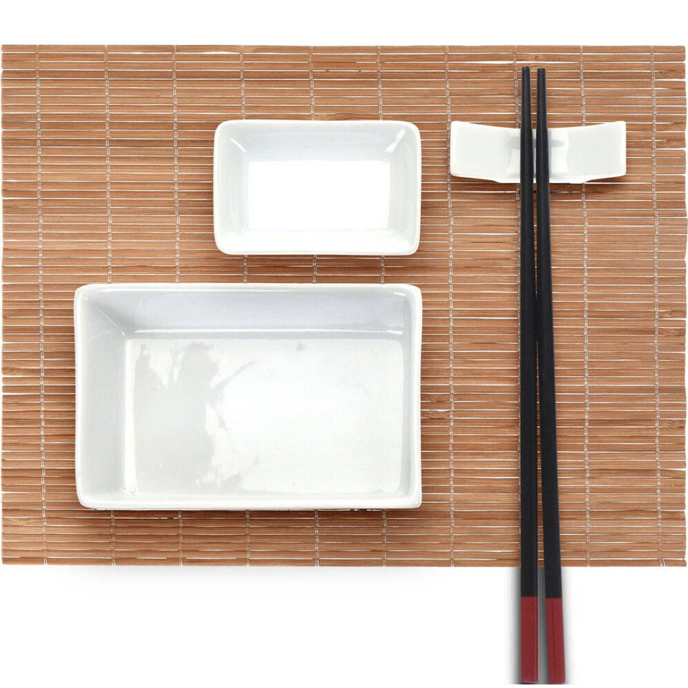 SUSHI-SET für 2 Personen Mehrfarben 32/31/3,5 cm - Multicolor, Keramik (31/3.5/32cm) - Excellent Houseware