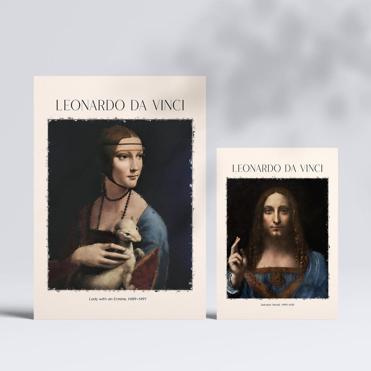 POSTER Set Mit 6 Da Vinci Größe A3 & A4 Rahmenlos - Klar, Papier (29.7/1cm) - Nacnic