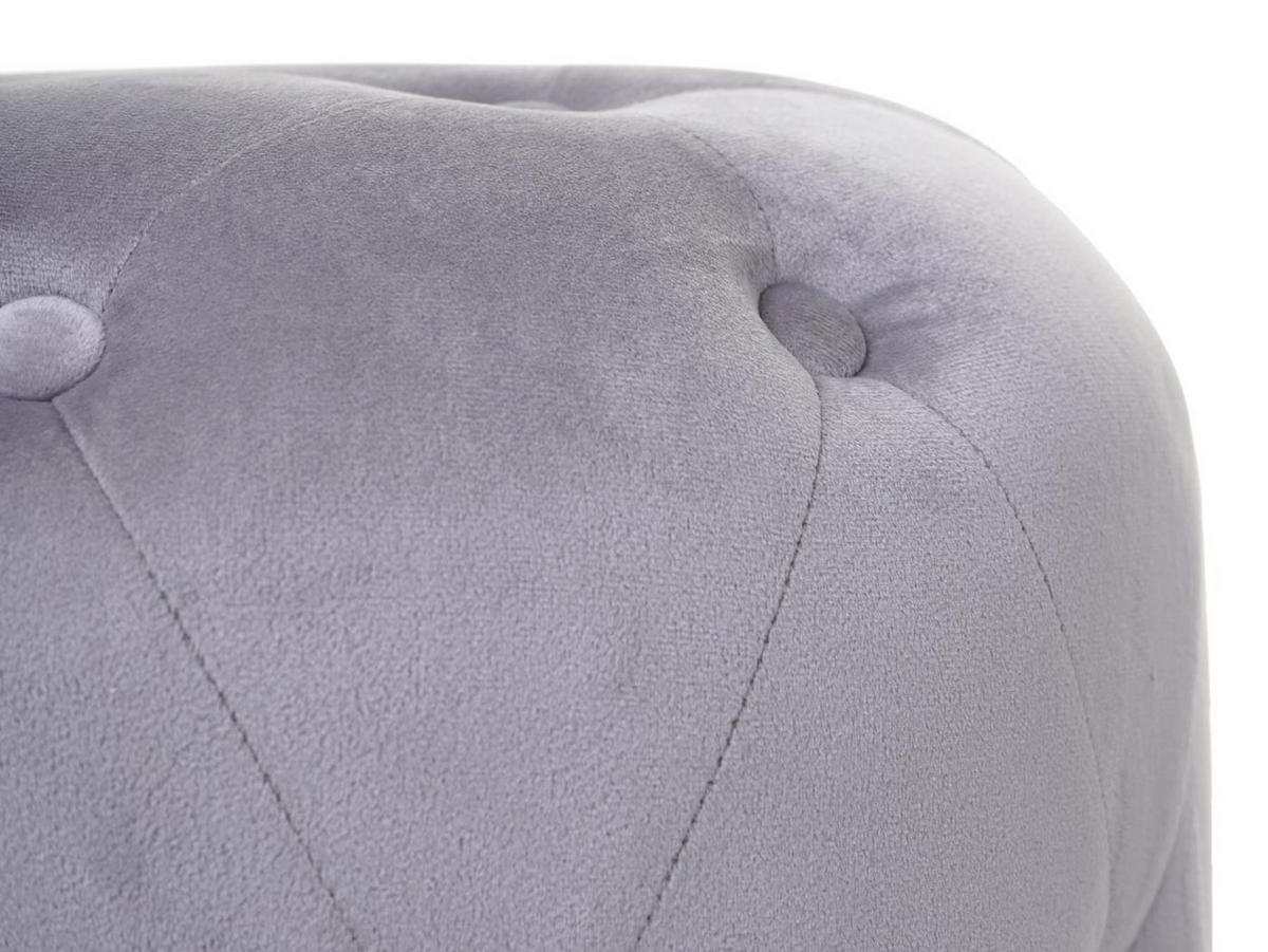 HOCKER Grau - Grau, Textil (39/42/39cm) - MCW