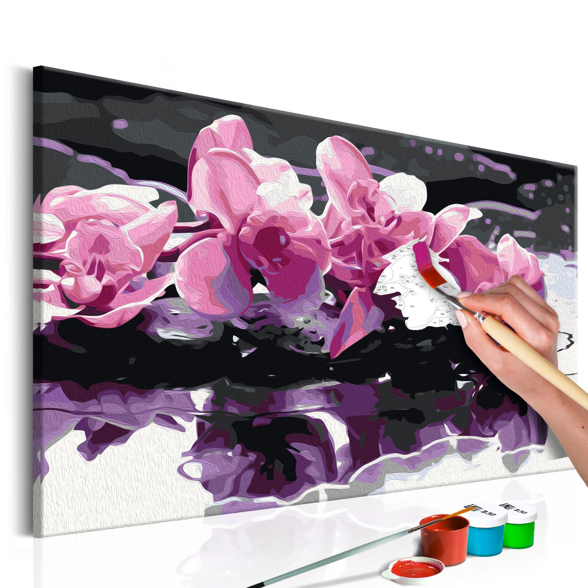 MALEN NACH ZAHLEN 50/40 cm - Multicolor, Textil (1.4/40cm) - KUNSTLOFT