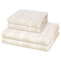 FROTTIERSET Noblesse 4-teilig - Beige, Textil (50/100cm) - Cawoe