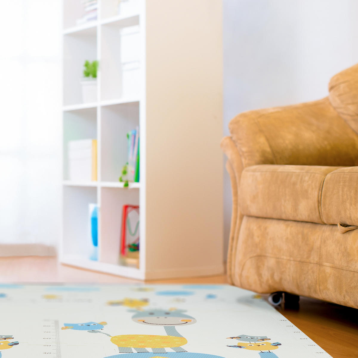 PUZZLEMATTE - Multicolor, Kunststoff/Textil (120/175cm) - Relaxdays