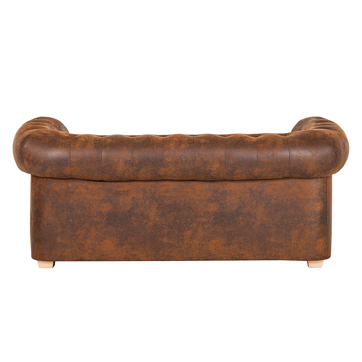 2-SITZER SOFA - Antiklederlook - Braun - Braun, Textil (180/74/94cm) - home24
