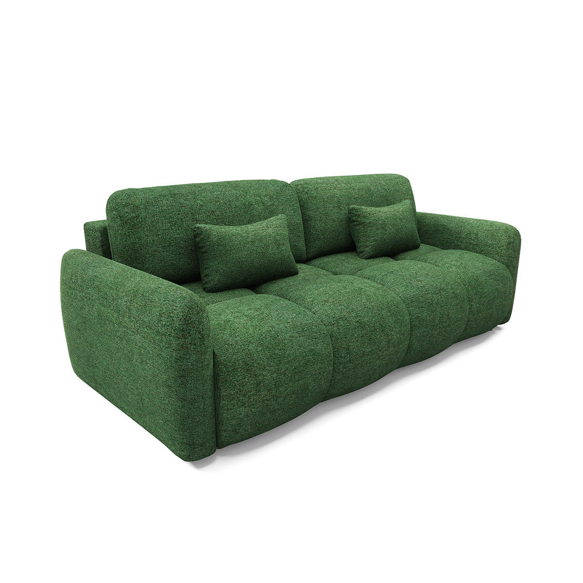 SOFA 3 Sitzplätze Grün - Grün, Holz (236/95/121cm) - Petits-meubles