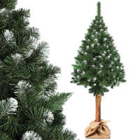 KADAX Künstlicher Weihnachtsbaum auf Stamm, Diamant, 220 cm, Kiefer - Grün, Holz/Kunststoff (220cm) - KADAX