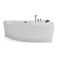 WHIRLPOOLBADEWANNE - 1 Person - Acryl - Weiß - Weiß, Kunststoff (160/60/75cm) - Vente-Unique