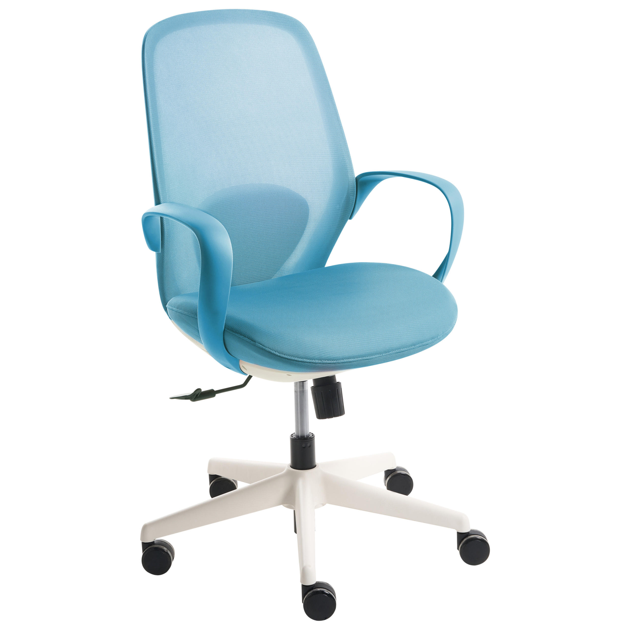 BÜROSTUHL Blau Foama - Blau, Textil (70/94/70cm) - Beliani