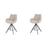 BARSTUHL Lounge Beige 60/56/99 cm 2er-Set - Beige, Textil (56/99/60cm) - Hoyz Collection