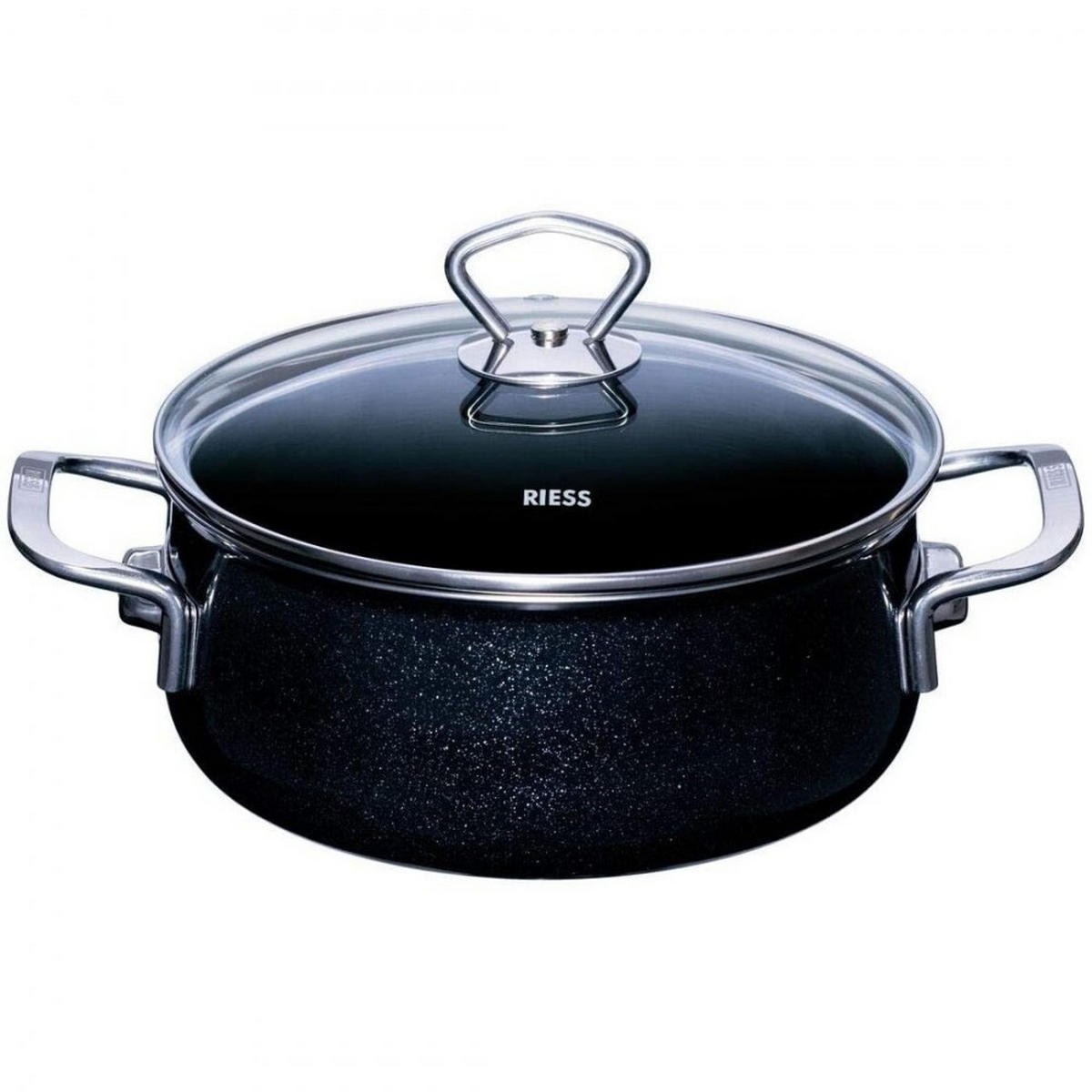 TOPFSET Schwarz R0558009 - Schwarz, Keramik (28cm) - Riess
