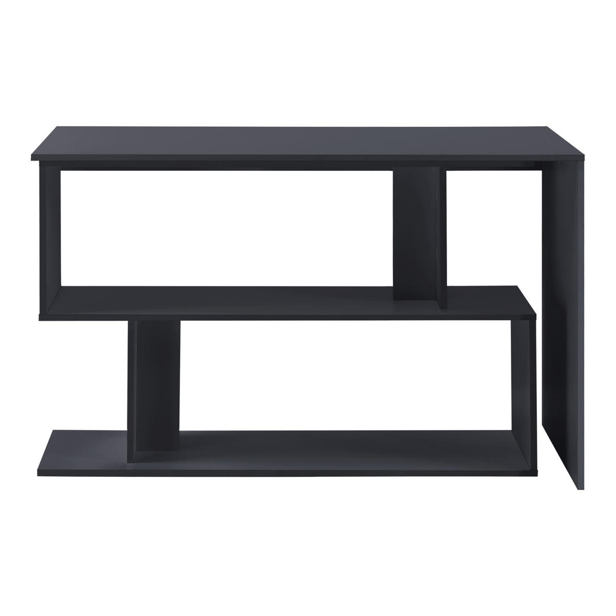 SCHREIBTISCH Arendal - Dunkelgrau, Holzwerkstoff (50/120/76.5cm) - [en.casa]