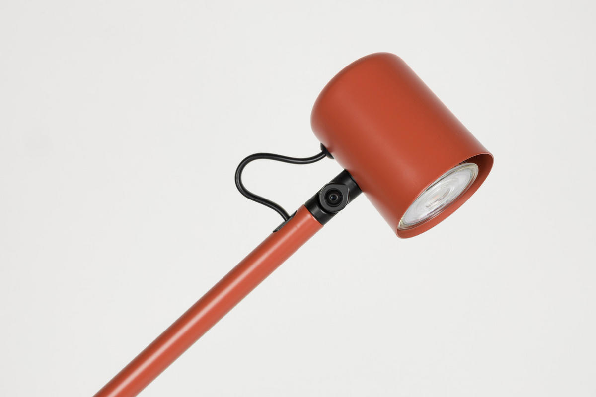 STEHLAMPE Aero - Rot - 57.5/25/120 cm - Rot, Metall (57.5/25/120cm)