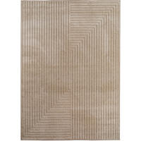 TEPPICH In-/Outdoor Kurzflor Skandinavisch Muster Polypropylen Terrasse Beige Läufer 80x150 - Beige, Textil (80/150cm) - KADIMA DESIGN