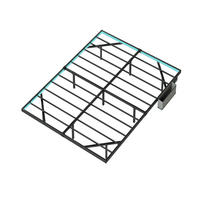 METALLBETT 140/200 cm Schwarz mit LED-Beleuchtung - Schwarz, Metall (140/200cm) - Oxeza