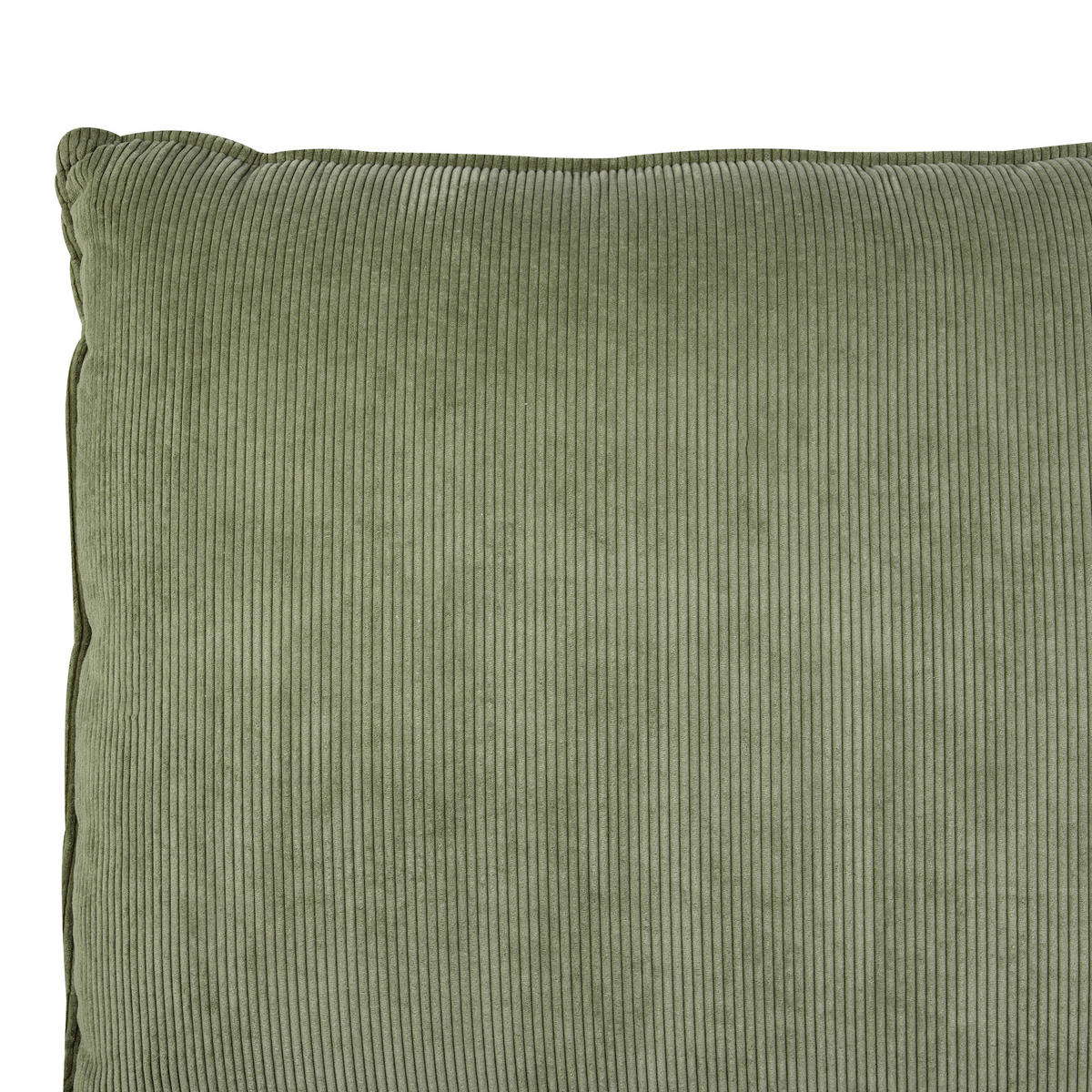 VODNÍ POSTEL Manšestr 160/200 cm Olivově zelená Vinay - zelená barva, textil (160/200cm) - Beliani