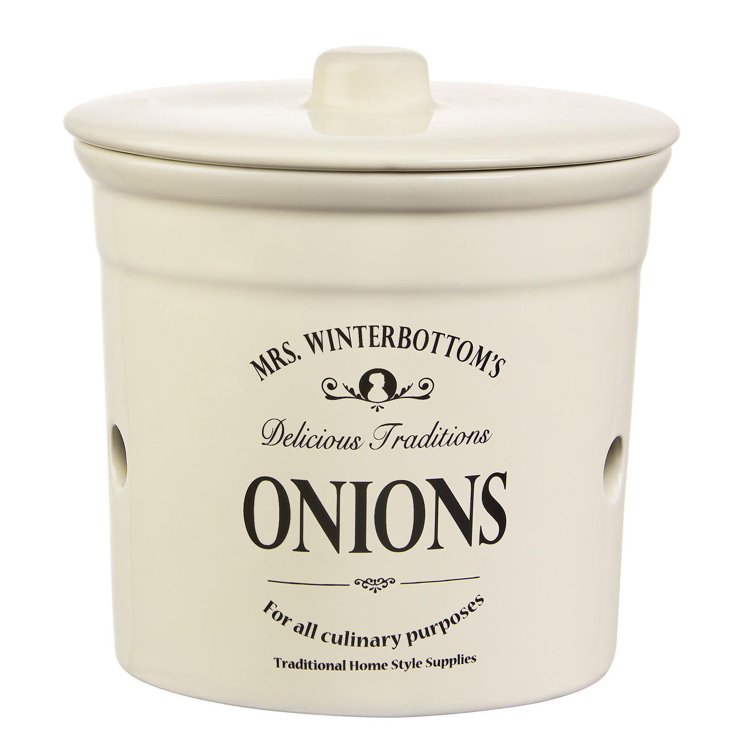 ZWIEBELTOPF (2-teilig) Mrs. Winterbottom's - Beige, Keramik (17/18/17cm) - Butlers