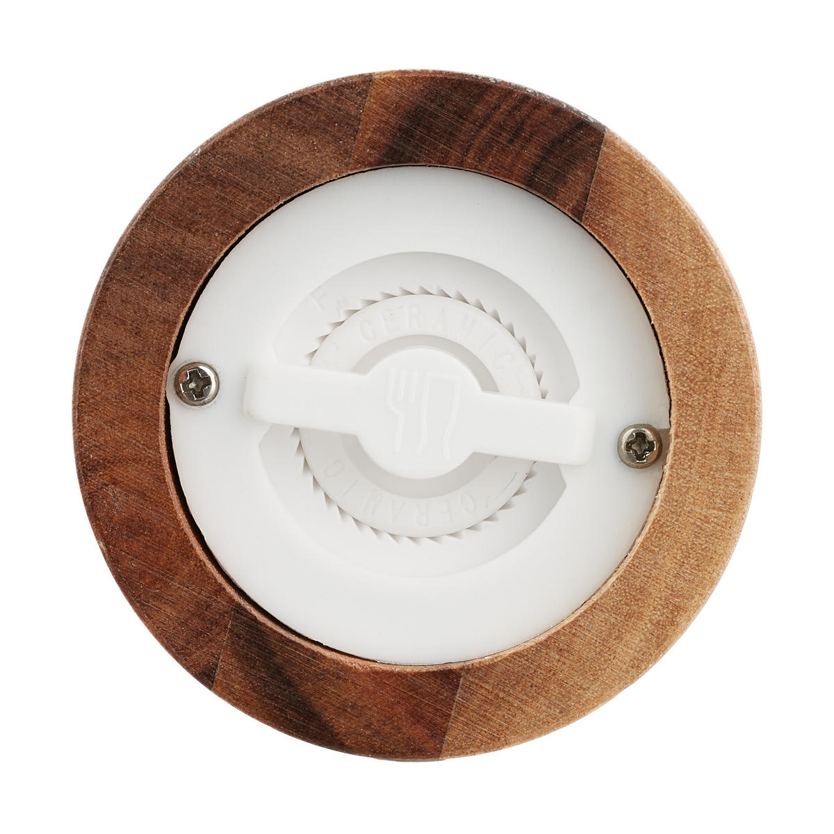 4-tlg.GEWÜRZMÜHLEN-SET - Braun, Holz/Keramik (15/22/7cm) - Relaxdays