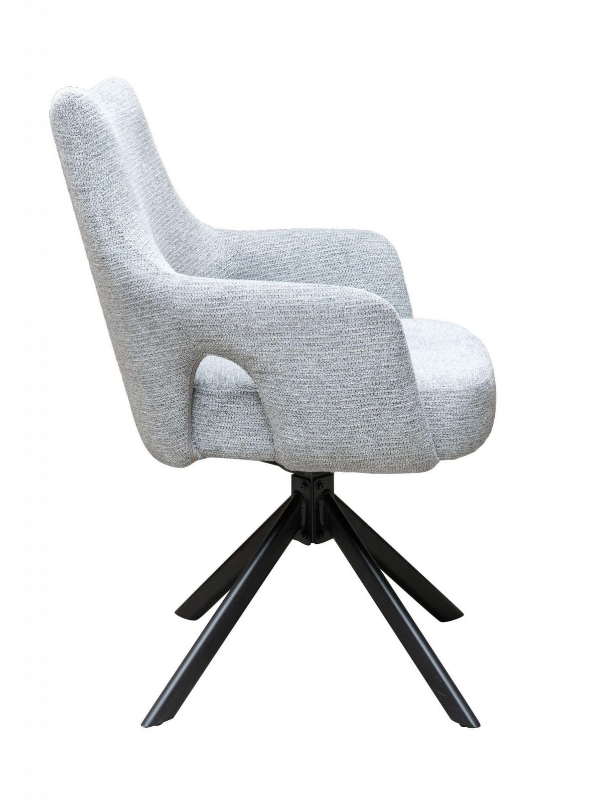 ESSZIMMERSTUHL Merlin, Webstoff, Grau - Grau, Textil (61/87/58cm) - dasmöbelwerk