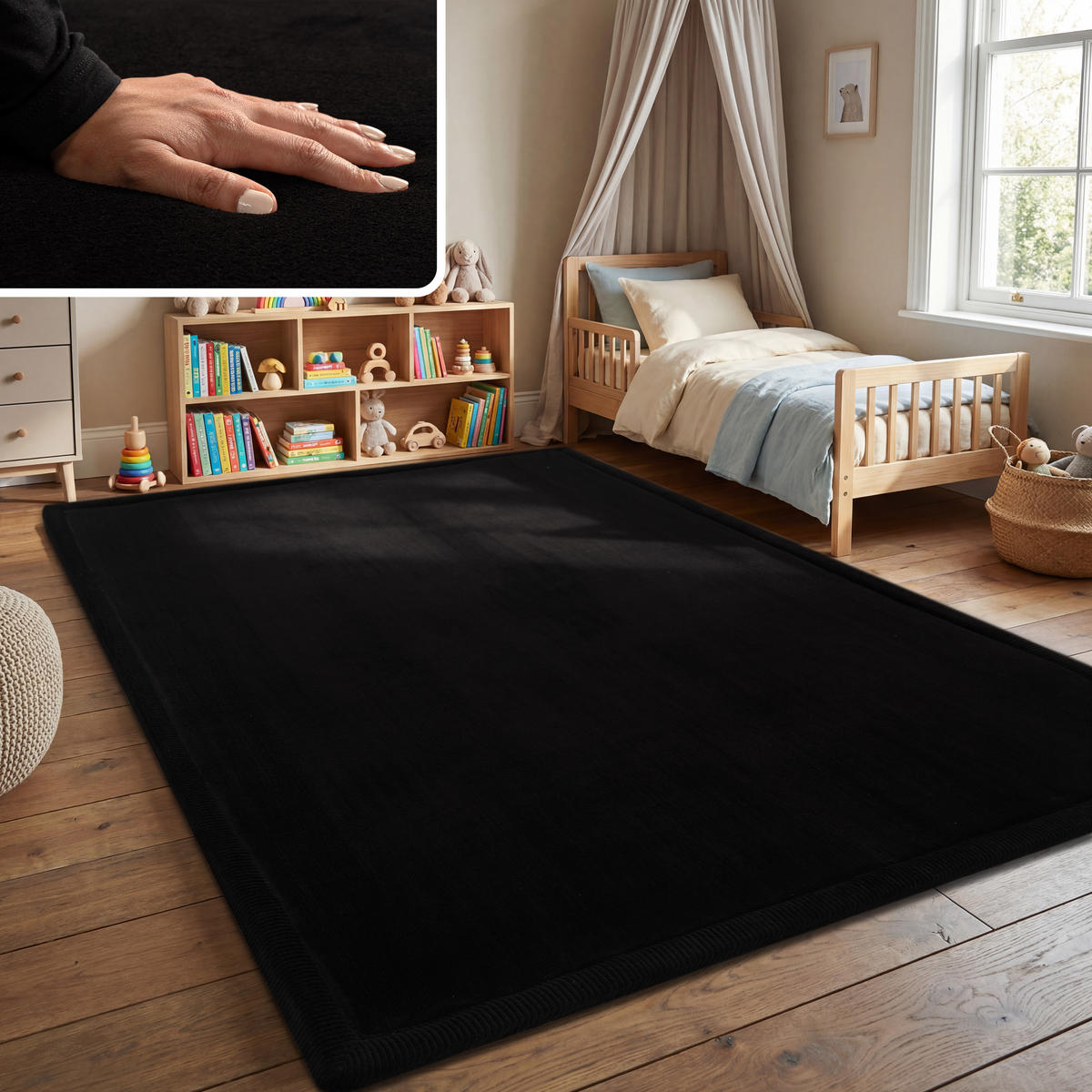KINDERTEPPICH 200/350 cm Tatami 475 - Schwarz, Textil (200/350cm) - Paco Home