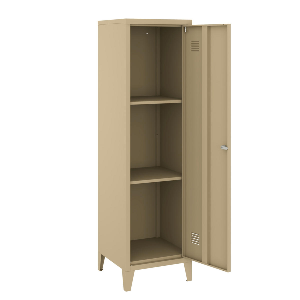 EINZELSPIND Kurikka - Braun, Metall (38/137/38cm) - [en.casa]