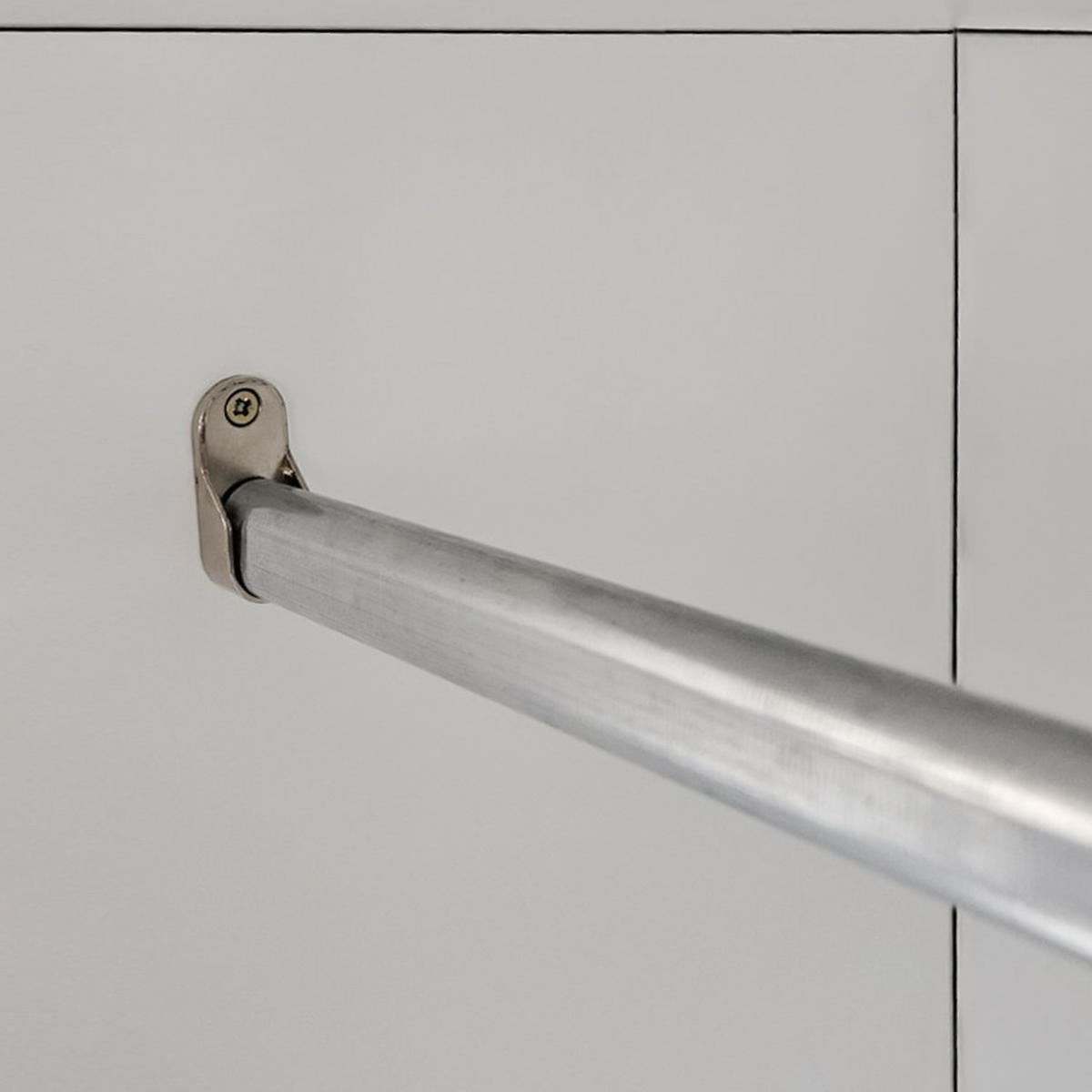 FLÜGELTÜRENSCHRANK LUSSO - Schwarz/Weiß, Holzwerkstoff (200/200/51cm) - Meblini