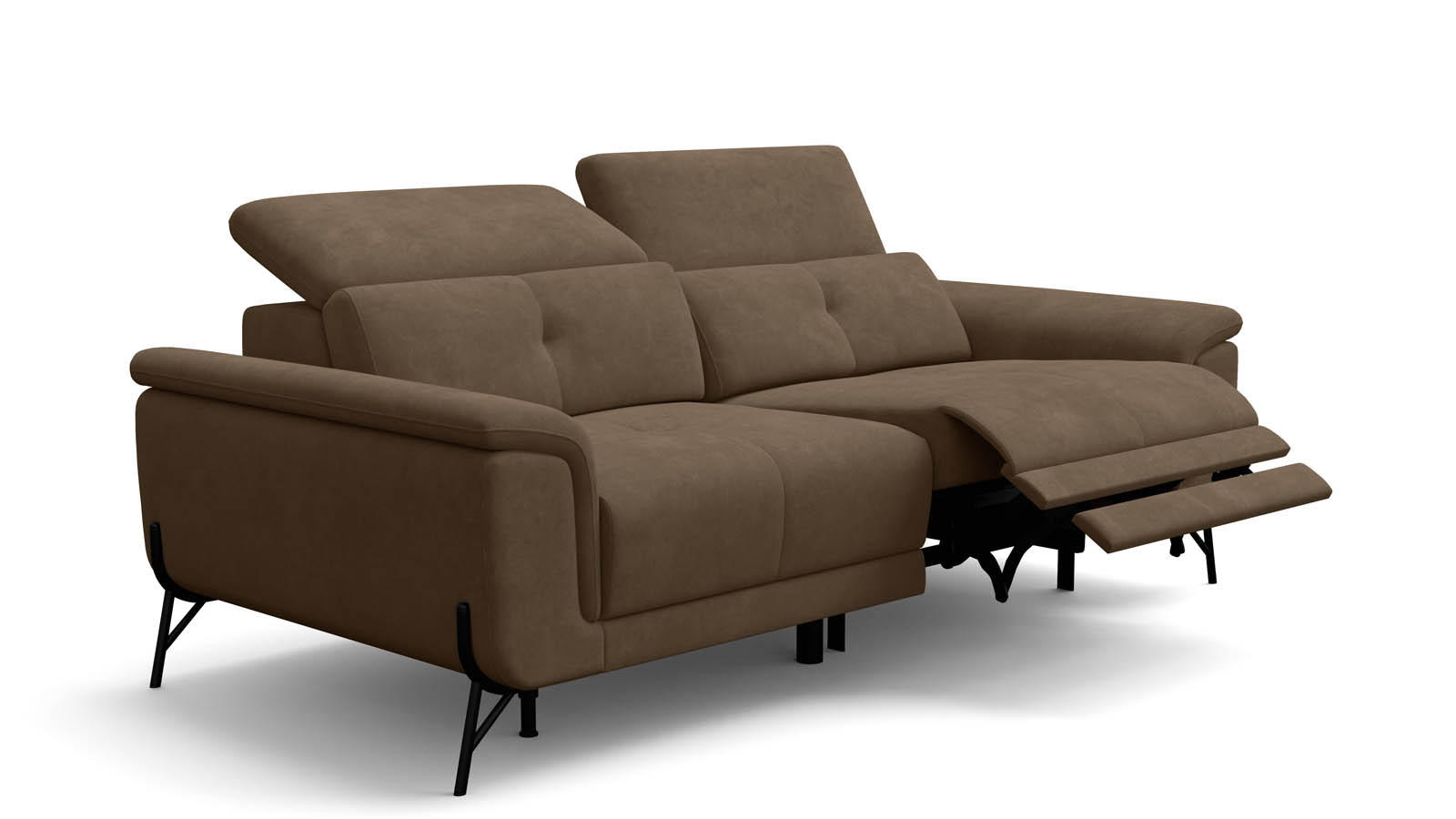 Wozimo Sofa Braun 204x80x108 cm