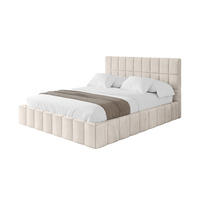 POLSTERBETT mit Bettkasten und Lattenrost, Boxbett ohne Matratze - AMEA 180x200 Beige - Beige, Holzwerkstoff/Textil (180/200cm) - ALTDECOR
