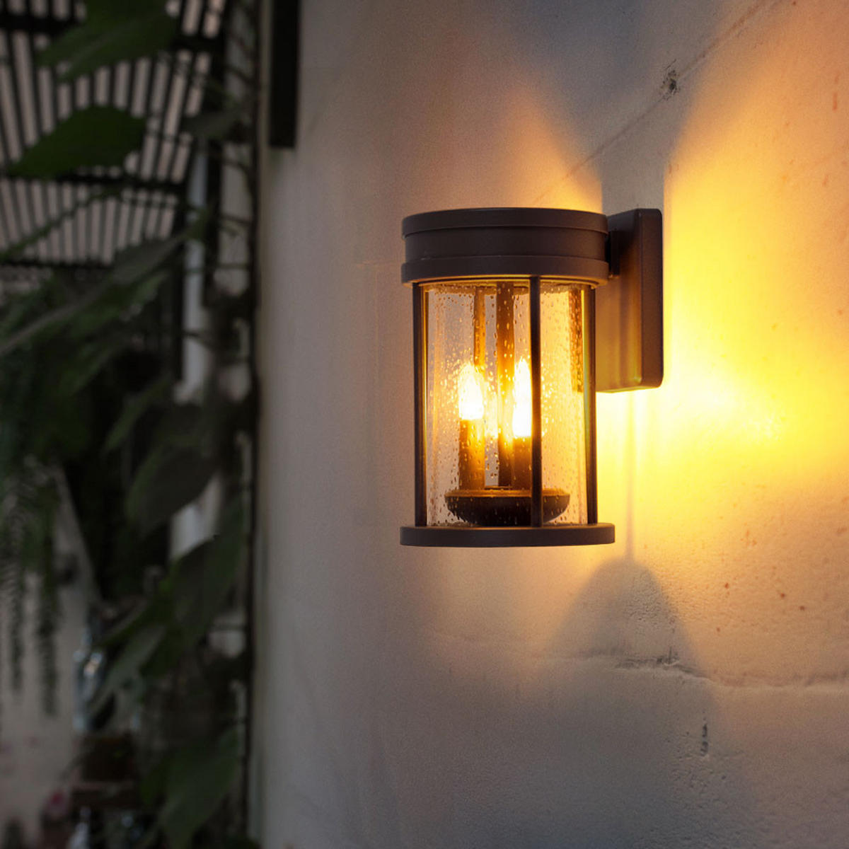 LED SOLARLEUCHTE Rostoptik Braun - Braun, Kunststoff (12/12/60cm) - Globo Lighting