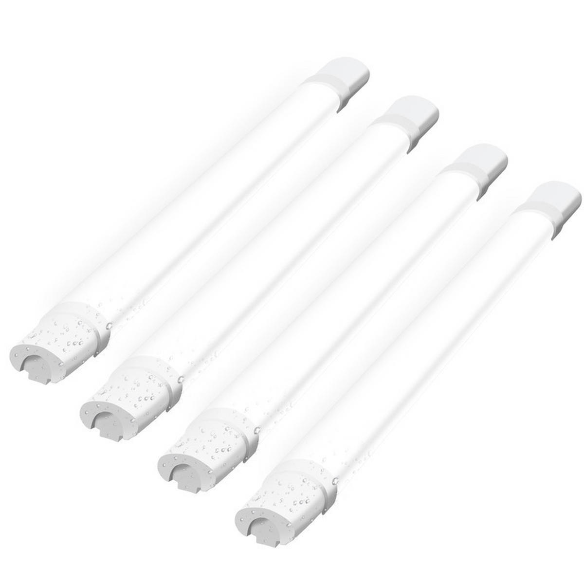 LED-DECKENLEUCHTE Lurvey(4er-set) 5.8/90/3.5cm - Weiß, Kunststoff (90/5.8/3.5cm) - Nettlife