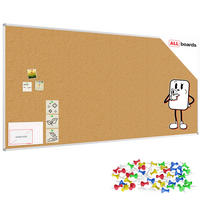 PINNWAND mit Alurahmen 250x120cm - Braun, Metall (250/120/1.6cm) - ALLboards