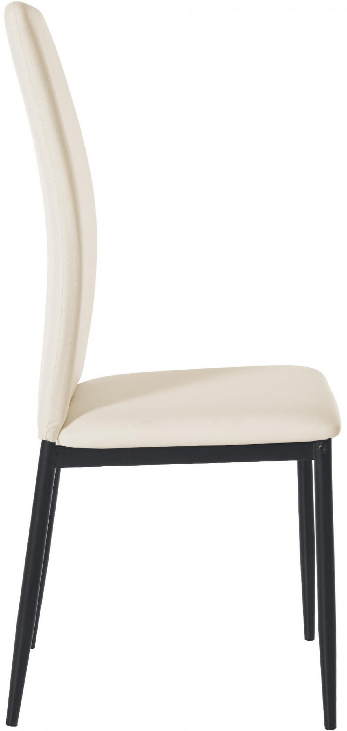 STUHL Lederlook creme - Creme, Textil/Metall (41.5/99/40cm) - CLP