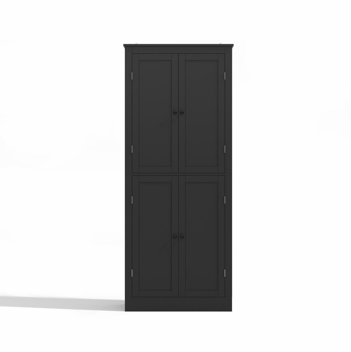 SIDEBOARD 80/40/80 cm mit Soft-Close-Türen und verstellbarem Regal, Weiß - Weiß, Holz (80/80/40cm) - Redom