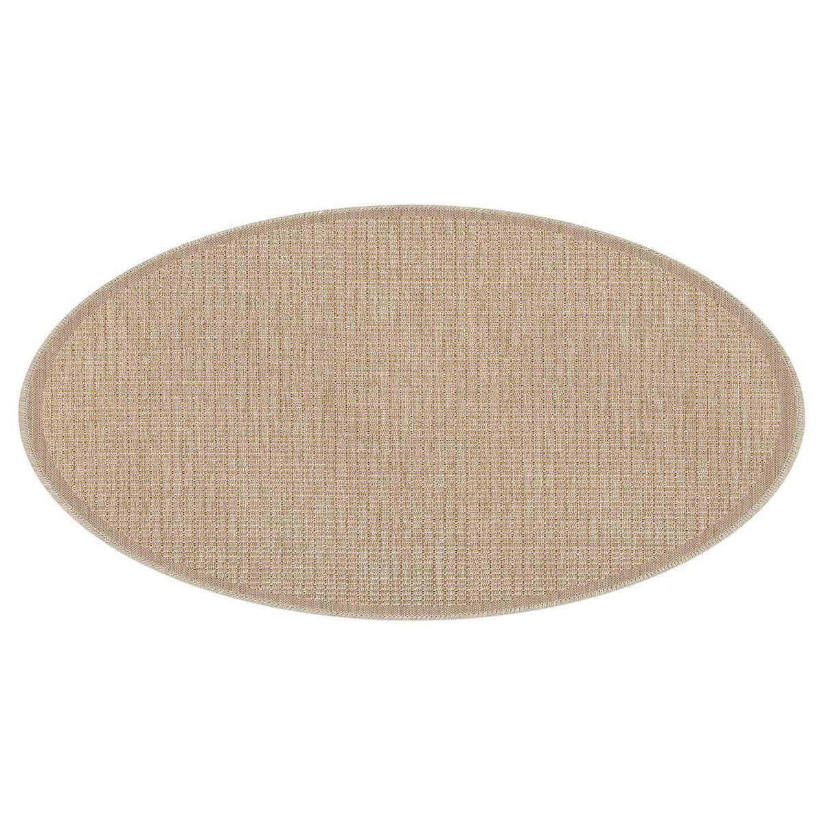 OUTDOOR-TEPPICH 092 Braun Wetterfest 200 cm Rund - Braun, Textil (200/200cm) - carpet city
