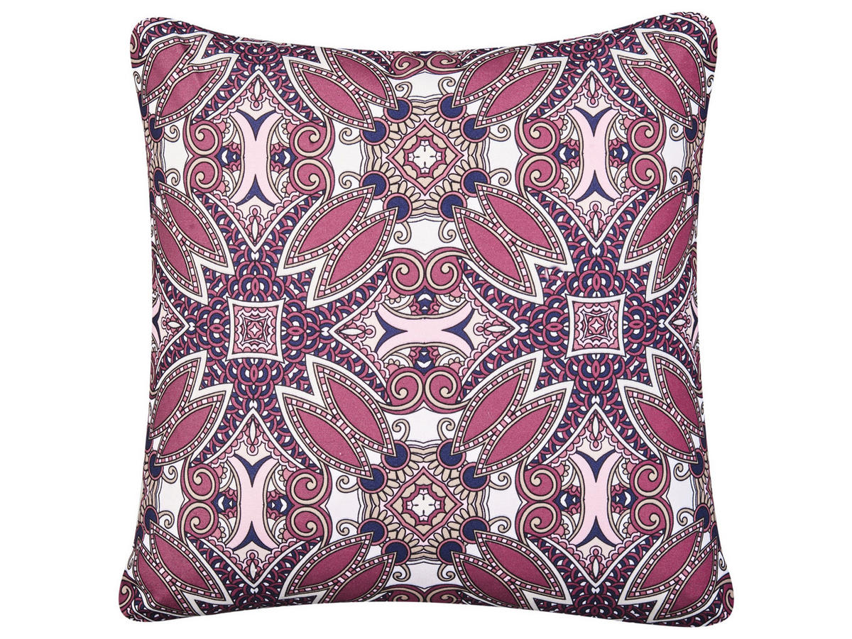 GARTENKISSEN 2er-Set Violett 45/45 cm Mirage - Pink/Violett, Textil (45/10/45cm) - Beliani