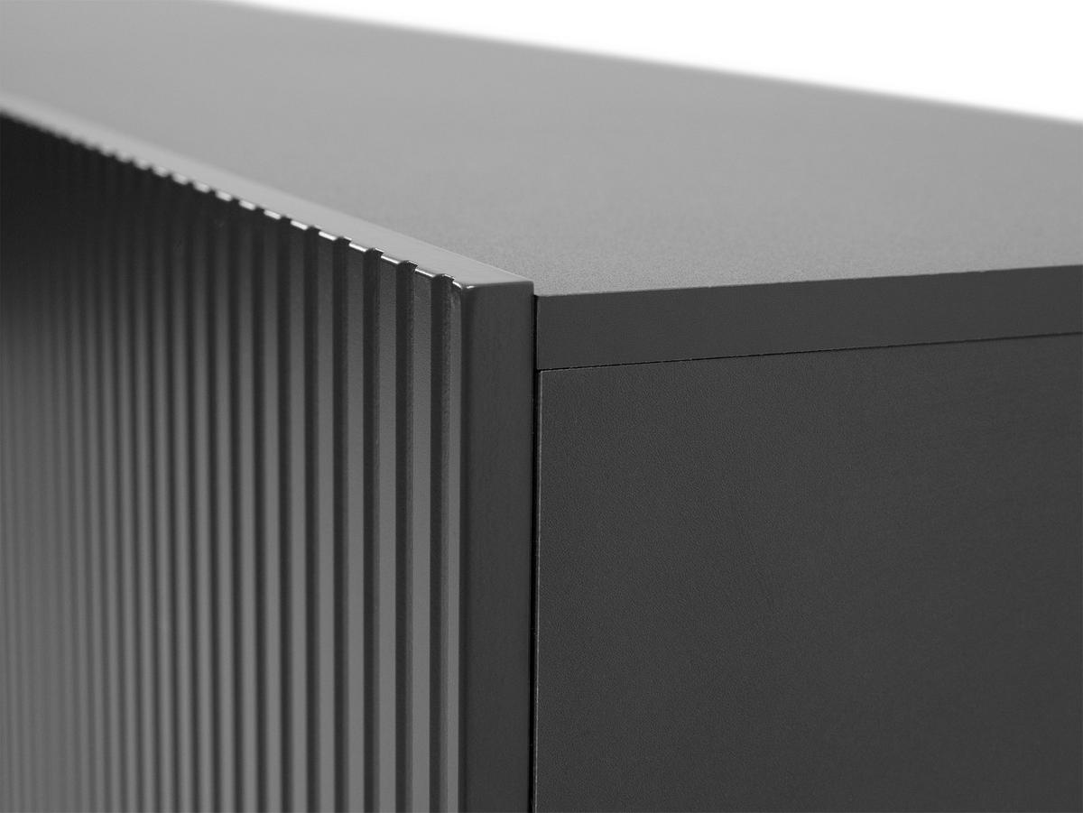 KOMMODE Vamos Grey 150 - Anthrazit/Schwarz, Holzwerkstoff/Kunststoff (151/83/42cm) - MIRJAN24