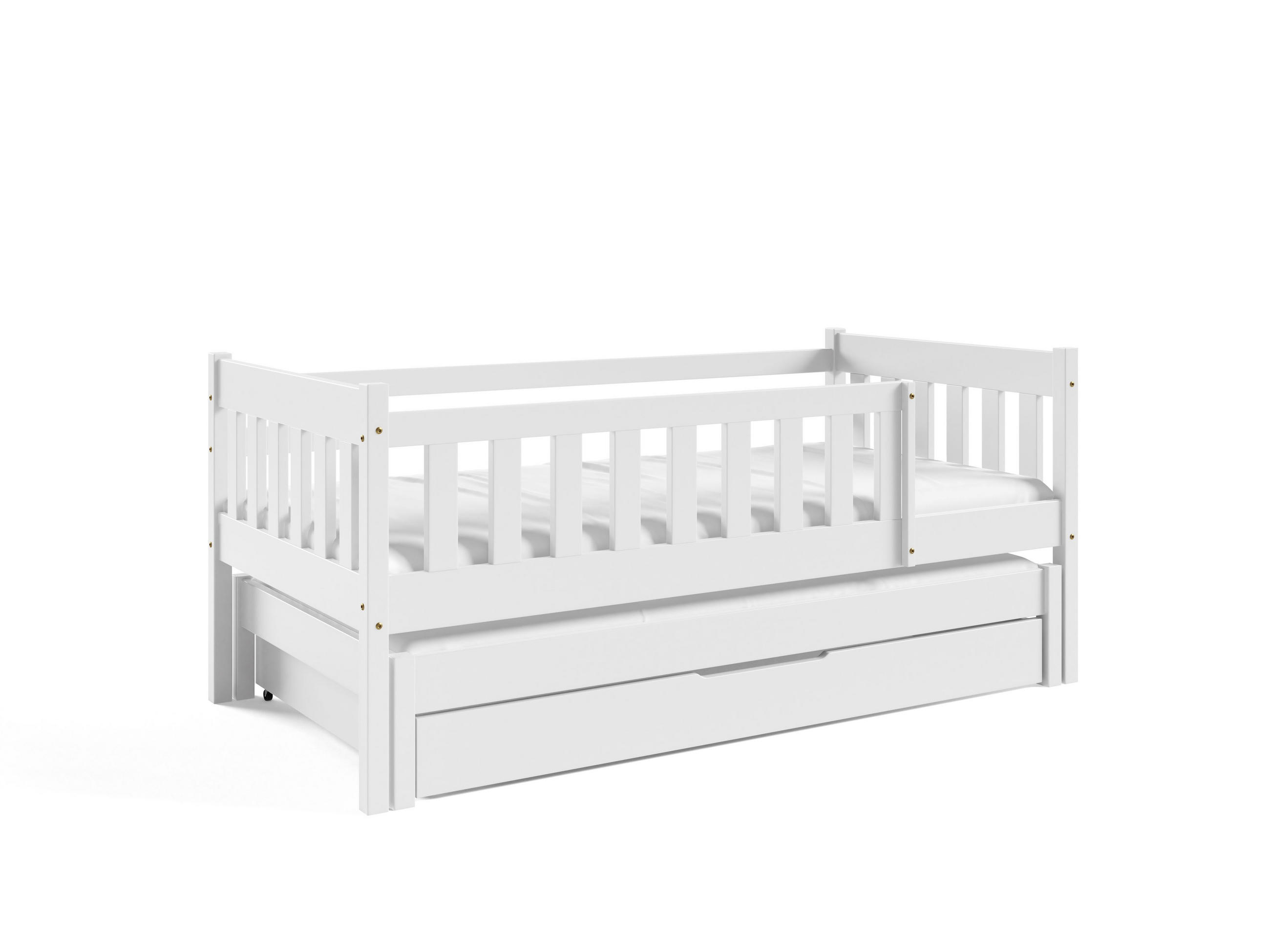 ETAGENBETT STELLA mit Bettkasten 80x160 cm Weiß - Weiß, Holz (80/160cm) - MASSENO