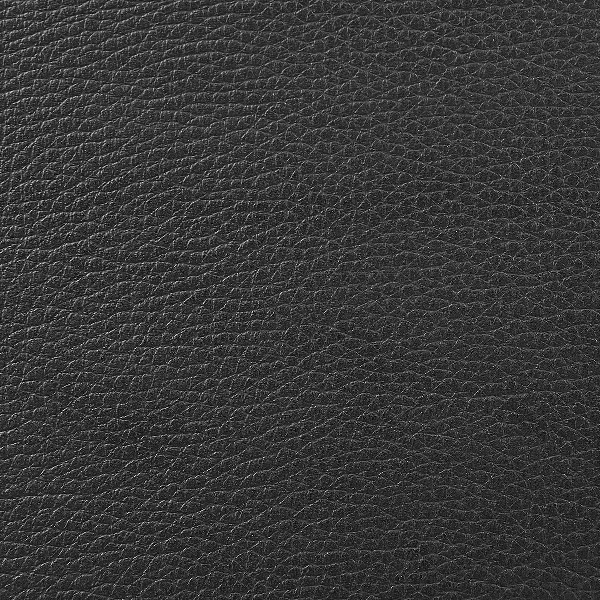 NACHTTISCH Kunstleder schwarz 2 Schubladen Sezanne - Schwarz, Kunststoff/Textil (44/45/38cm) - Beliani