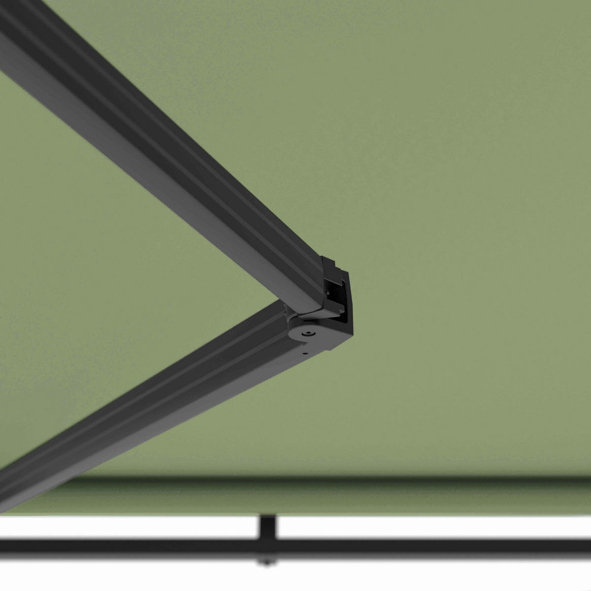 MARKISE 2,50x2m, Kaktusgrün - Grün, Metall (200/1/250cm) - Oviala